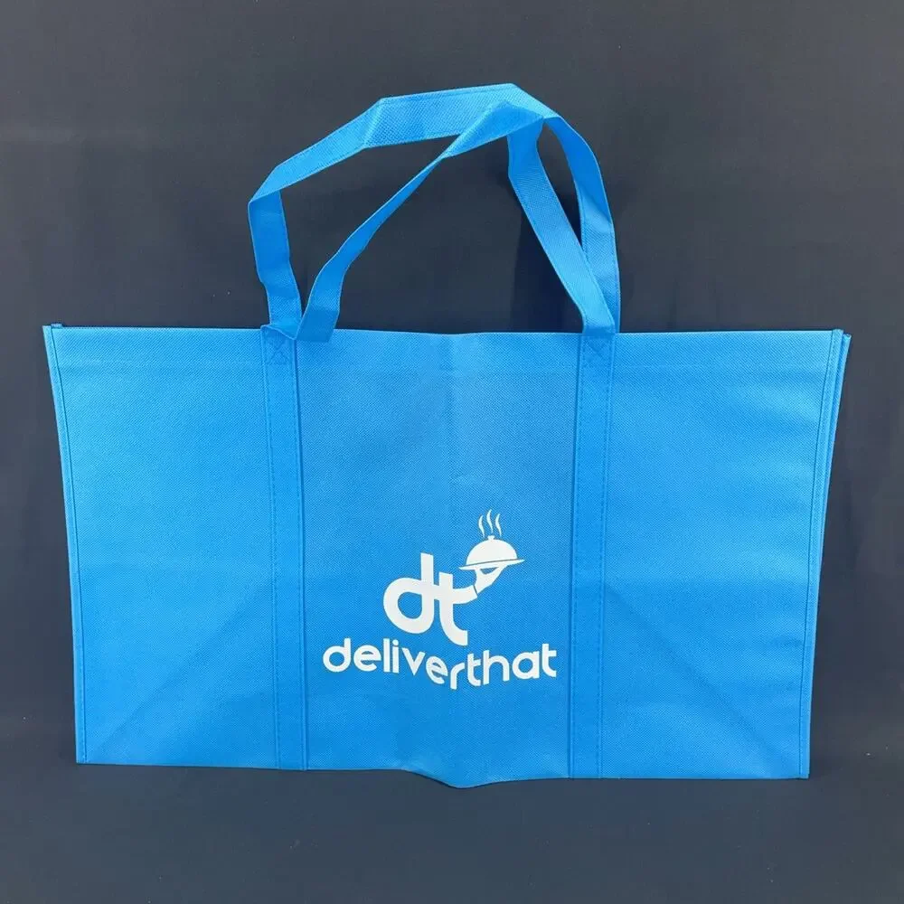 New DeliverThat Lot of 2 Blue Soft-Shell Food Catering Delivery Tote Bags XL
